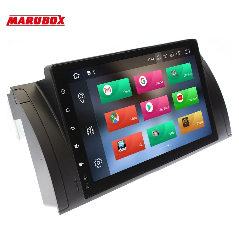 Marubox 1Din головное устройство для BMW E39 Android 9 0 Octa Core 4 Гб Оперативная память E53 E38 X5