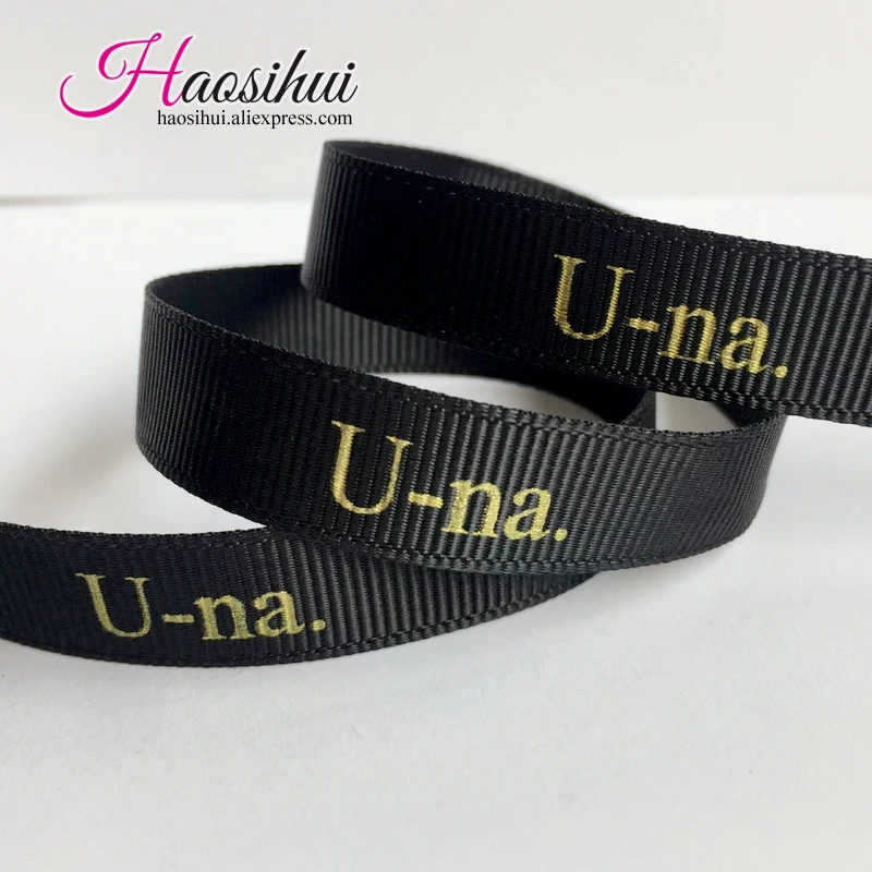 HAOSIHUI бесплатный дизайн 1/4 ''(6 мм) Корсажная Лента индивидуальный Логотип
