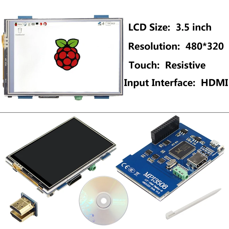 Для Raspberry Pi 3 экран 5/5/7 дюймов ЖК сенсорный модуль монитора для Model B 3B Plus|Аксессуары