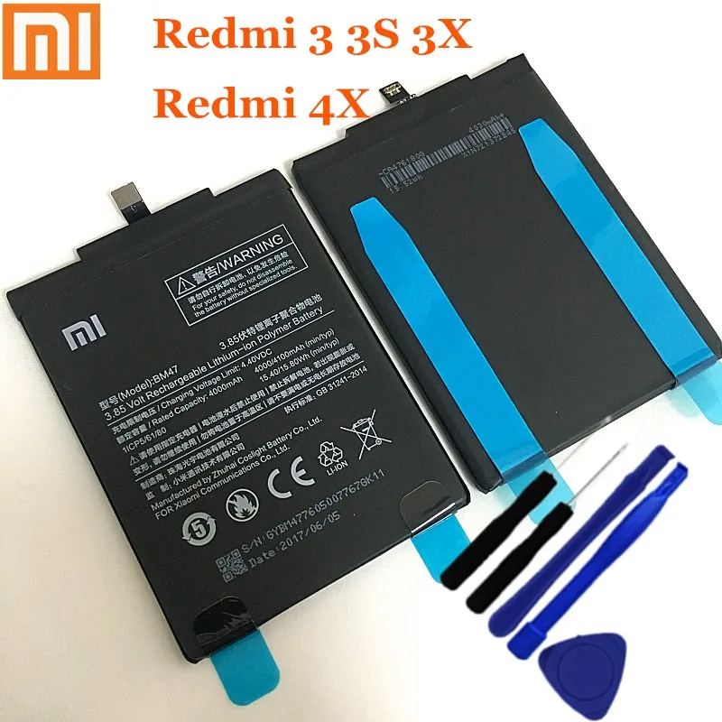 Аккумулятор для телефона BM47 для Xiao mi Red mi 3 3S 3X4X3 pro Note 3 5 5A Pro mi 5X BM46 BN31 BN45 Сменные Аккумуляторы
