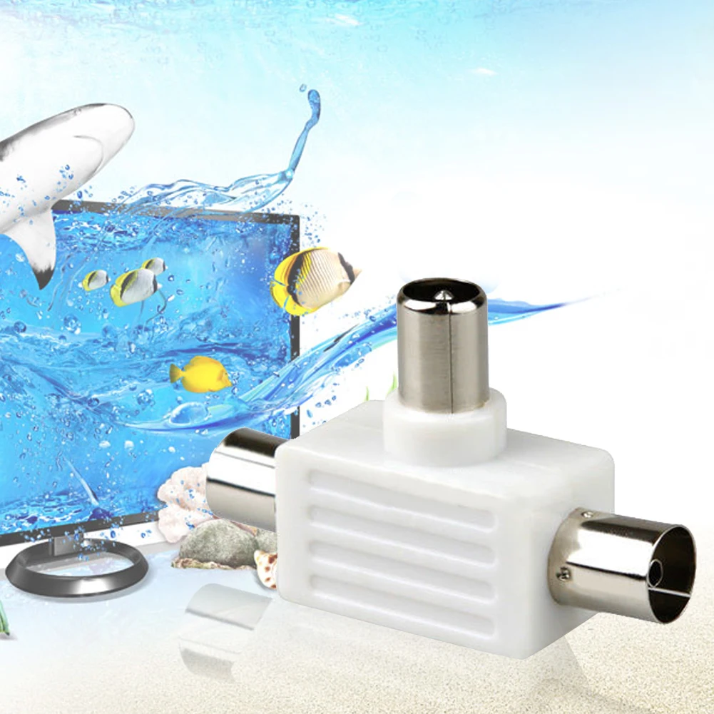 Новый расходник для телевизора с двойным адаптером от 1 мужчины до 2 женщин PAL