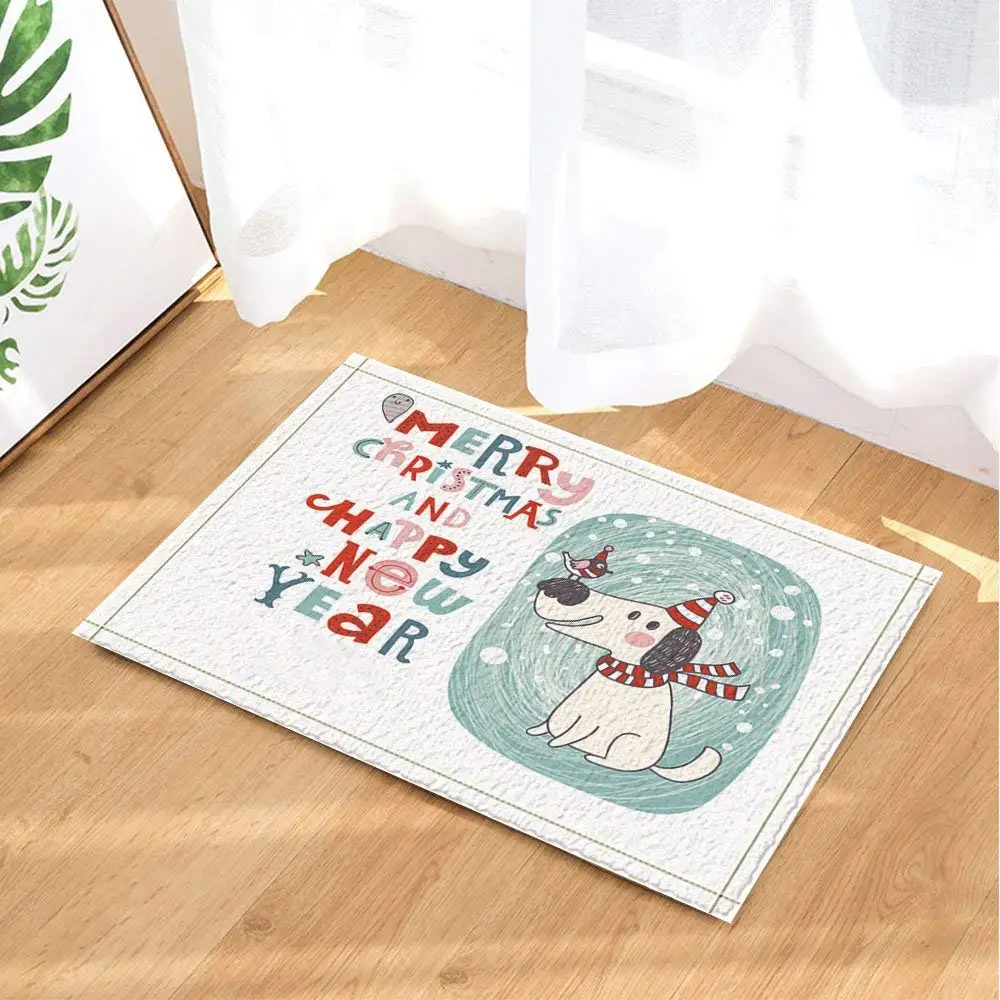 Детский Декор птица на носу собаки для рождественского коврик ванной