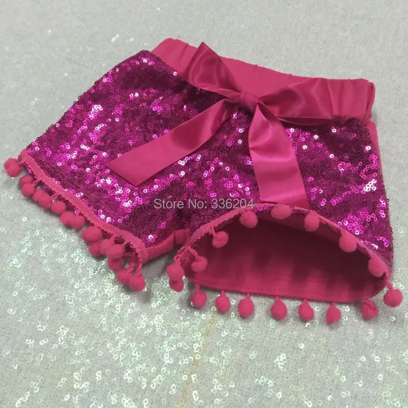 Шорты с золотыми пайетками для девочек летняя блестящая одежда маленьких