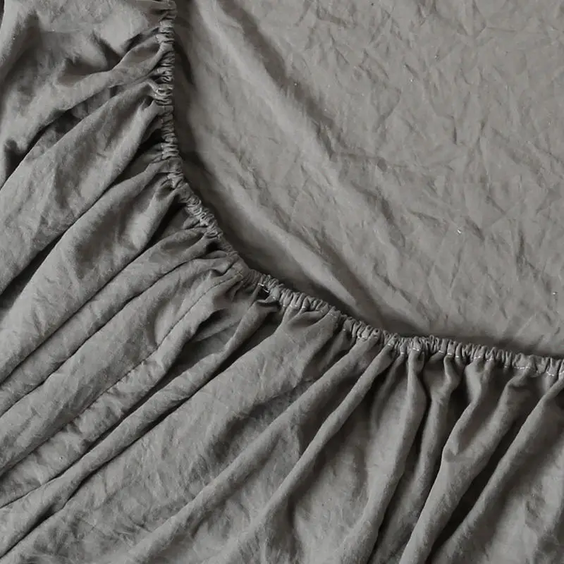 Серый коричневый наматрасник Натяжной лист четыре угла с эластичной лентой