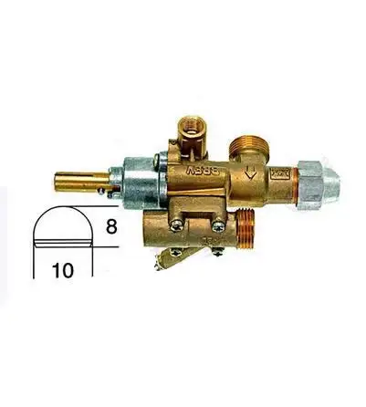 ACK CHINESE WOK RANGE PEL 22-S газовая горелка контроль FFD клапан горизонтальный выход (art.: 7a33901fd) - 7a33901fd