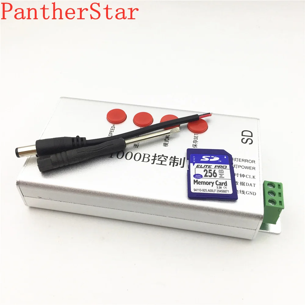 Бесплатная доставка DC5V-24V T1000B SD карты WS2801 WS2811 WS2812B LPD6803 8806 светодиодный полосы T-1000B