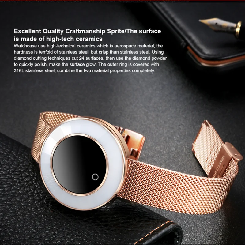 2018 высота Bluetooth Смарт часы нержавеющая сталь водостойкие Носимых устройств Smartwatch
