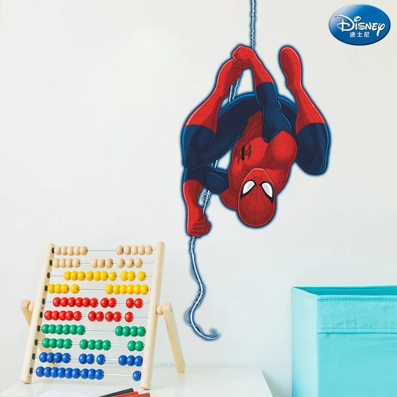 Дисней Дети DIY 3D стикер Человек-паук мультфильм детская комната украшения мальчик водонепроницаемые наклейки для детсада autocollant enfant
