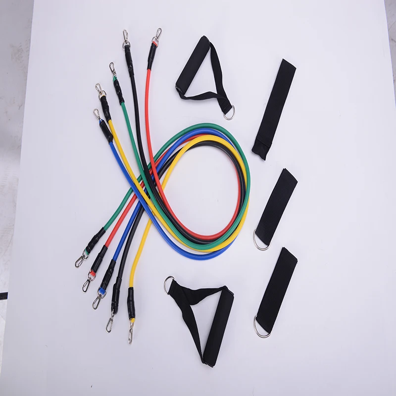 11 шт./компл. Тяговая веревка фитнес-упражнения резистивные ленты латексные