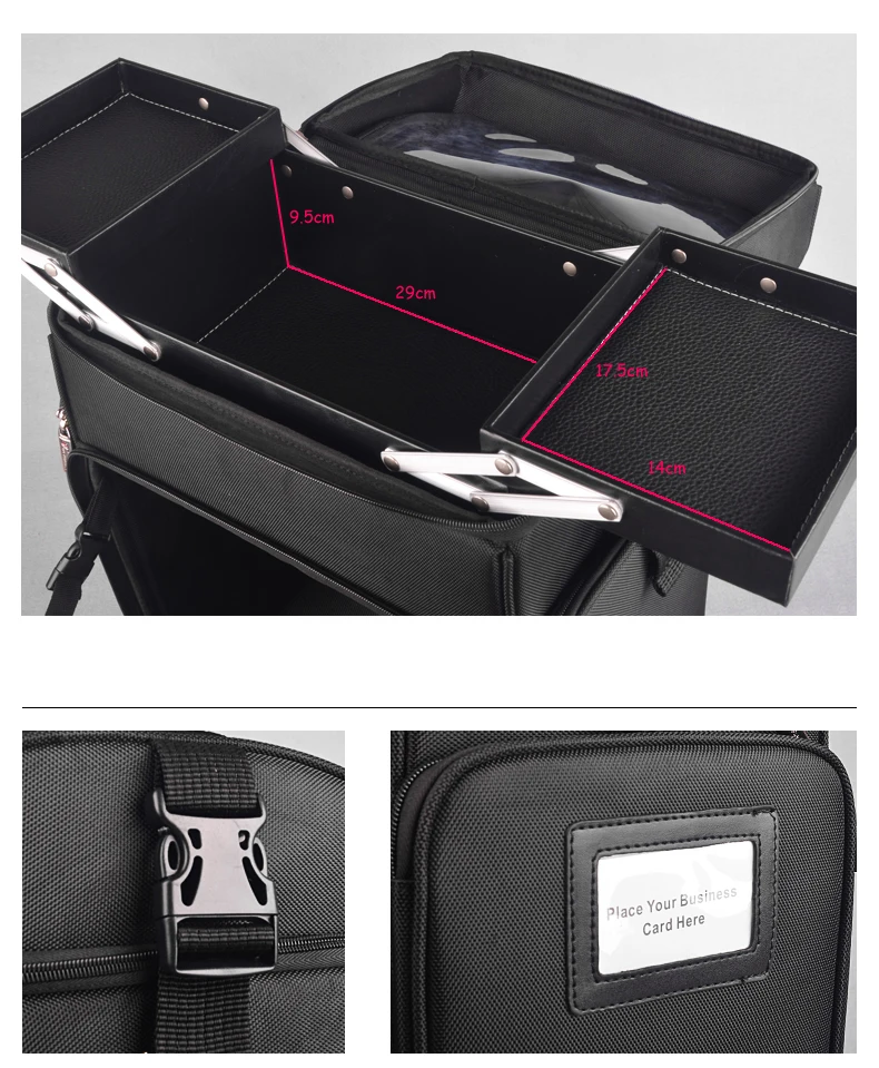 ulti-function Professional Mack-up Rolling Luggage Spinner Cosmetic Case Trolley Carry On Suitcases Wheel Cabin Travel Bag