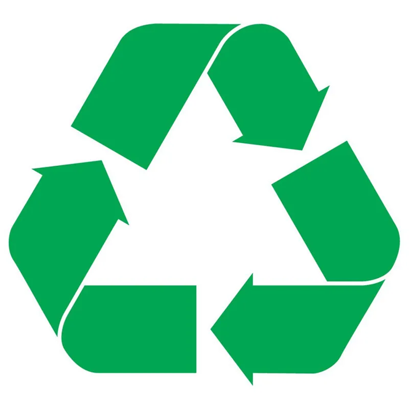 RECYCLE symbol 5 &quotЗеленая виниловая наклейка на окно для мусора ноутбука Ipad окна