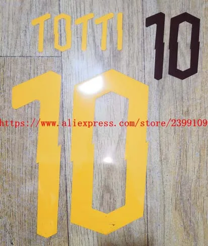 Антикварное серебро Домашний FLORENZI TOTTI DE. ROSSI FLORENZI KLUIVERT PASTORE MANOLAS ZANIOLO nameset патч-значок - Цвет: Антикварное серебро