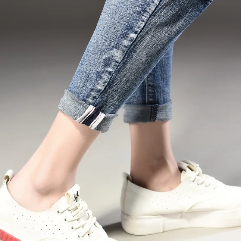 Женские рваные джинсы гарем синие до щиколотки для подростков 2019|jeans for women|blue jeans