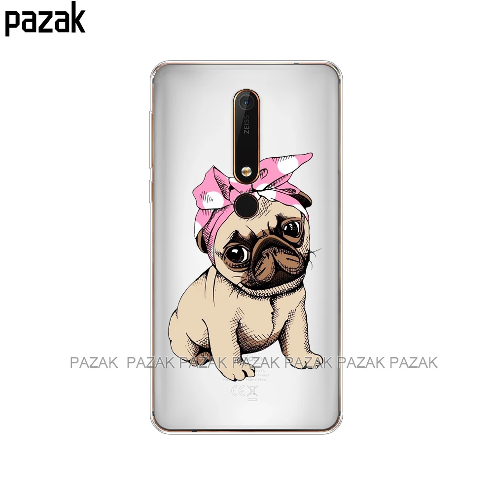 61455 Силиконовый чехол для nokia 6, 6,1, 7 plus, 8, 9, nokia 6, 2018x5x6, чехол, мягкая задняя крышка из ТПУ для телефона, защитный чехол-бампер с рисунком - Цвет: 61455