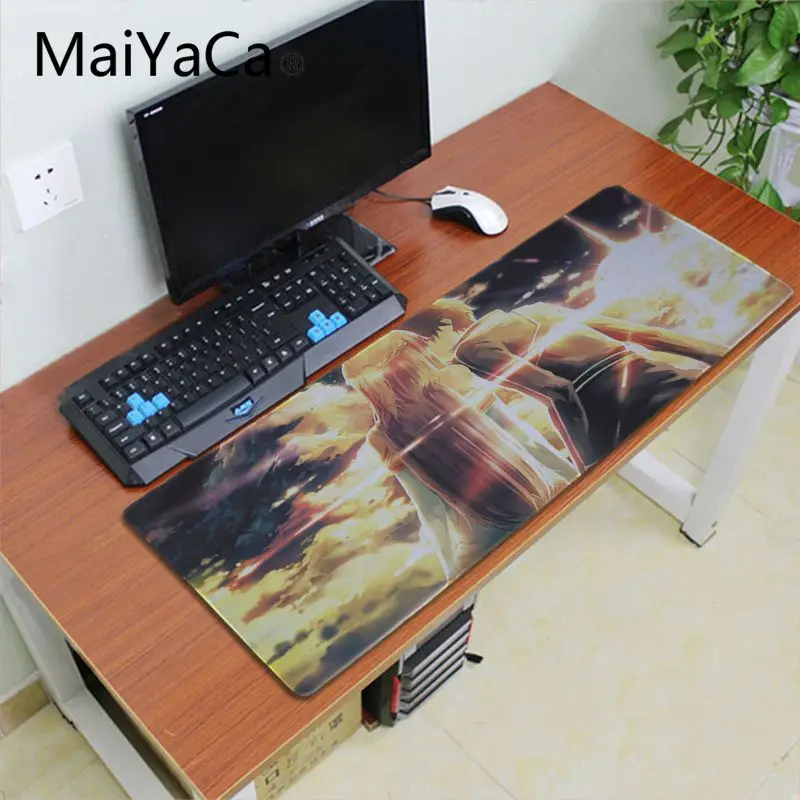 Lock Edge 30X70cm Maiyaca Аниме САО меч асуны арт онлайн коврик для мыши alfombrilla игровой коврик для мыши xxl скоростная клавиатура Коврик для мыши ноутбук ПК Настольный коврик - Цвет: Lock Edge 30X70cm