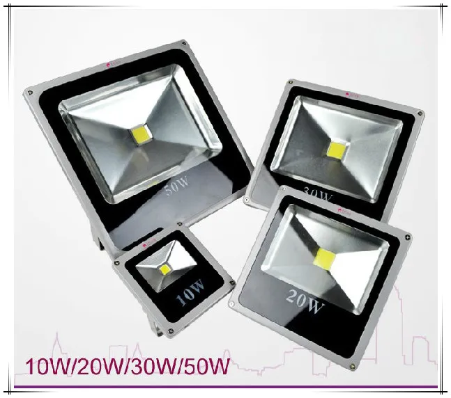 

10pcs/lot, 10W, 20W, 30W, 50W Waterproof IP65 Floodlight Landscape Lamp Outdoor Led Flood light free shipping