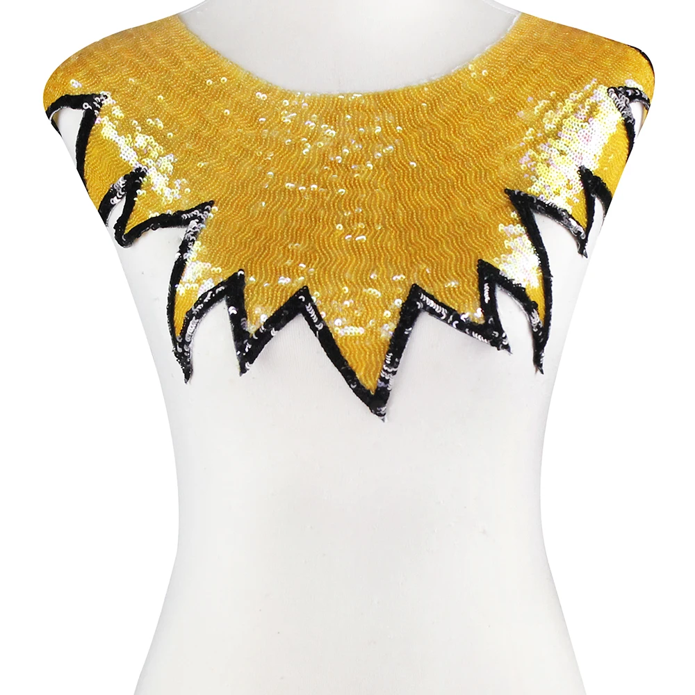 5 шт. большой воротник с подсолнухом нашивки блестками аппликация мотив значок