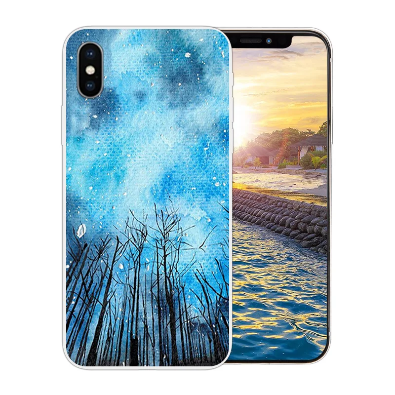 Для iPhone X 10 прозрачный мягкий силиконовый чехол для телефона Apple 6 6s 7 8 Plus Матовый