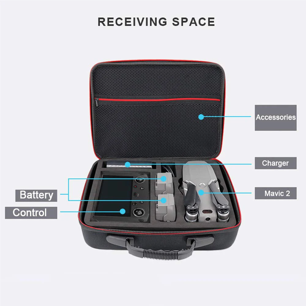 Mavic 2 Zoom Drone сумка для переноски для DJI пульт дистанционного управления чехол Mavic 2 Pro Чехол Smart контроллер сумка для переноски аксессуары