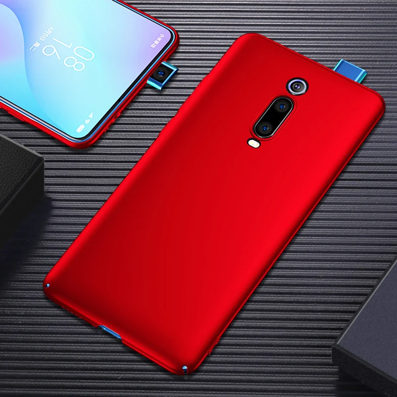 Полный корпус покрытие чехол для телефона для Xiaomi Mi 9T MI9T Mi 9T Pro Mi9tPro 9TPro Mi 9T ультра тонкий матовый Жесткий ПК чехол - Color: Red