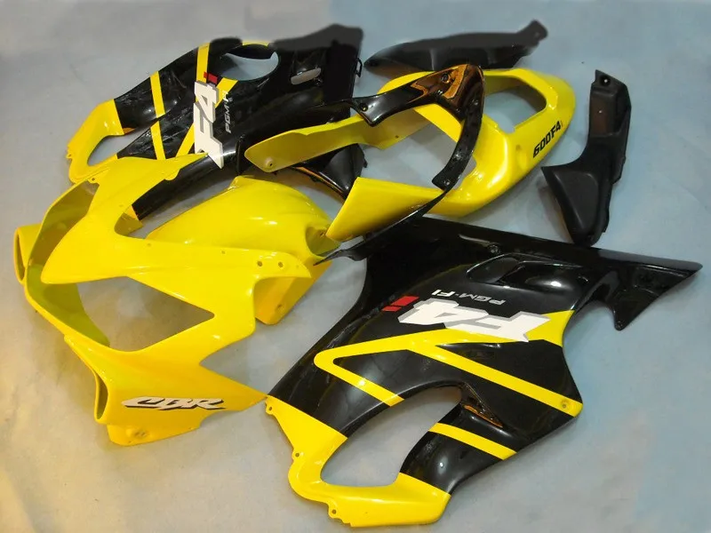 

For CBR600 CBR600F4i 01 02 03 Black and yellowABS plastic cover CBR600 F4i CBR 600 600F4i 2001 2002 2003