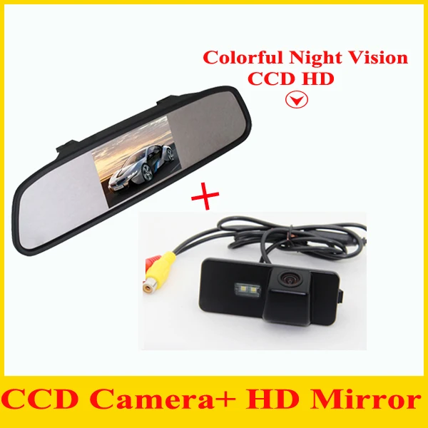 

4.3" car rear view camera parking mirrorr for VW passat PHAETON/SCIROCCO/GOLF 4 5 6 MK4 MK5 MK6/EOS/POLO/BEETLE/LUPO/LEON/Altea