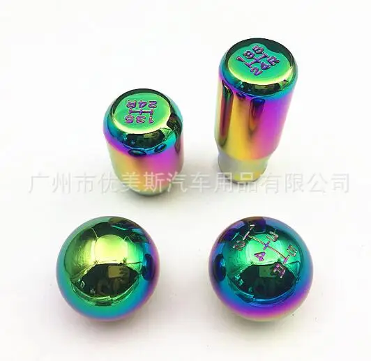 5 скоростей цветная ручка переключения передач из алюминиевого сплава рукоятки