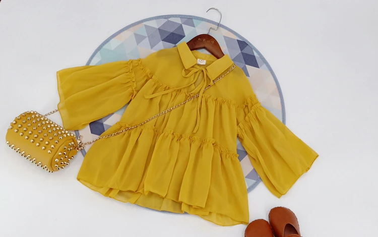 Рубашка для девочек с длинным рукавом весна-осень 2020 | Детская одежда и обувь