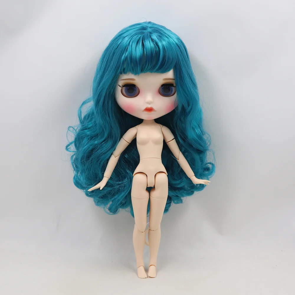 Кукла блайз ICY DBS 1/6 30 см белая кожа синие длинные вьющиеся волосы тело тела