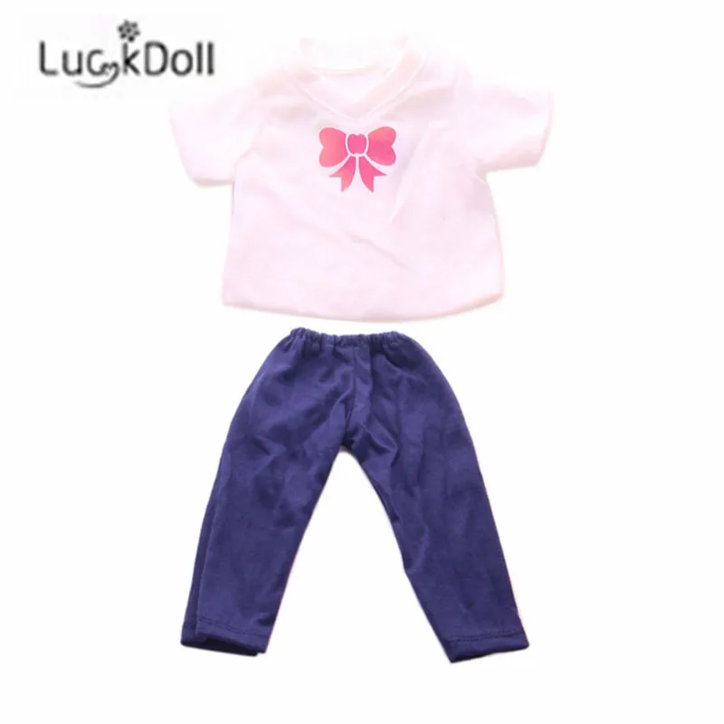 LUCKDOLL/колготки + топ с длинными рукавами 18 дюймов американский размер 43 см