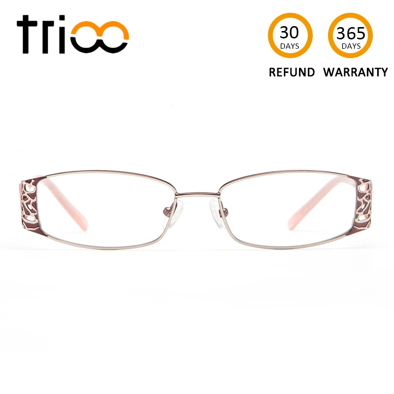 

TRIOO Acetate Prescription Glasses Women Pink Leopard Design Spectacles Elegant Astigmatism Computer Eyeglasses Female Myopi
