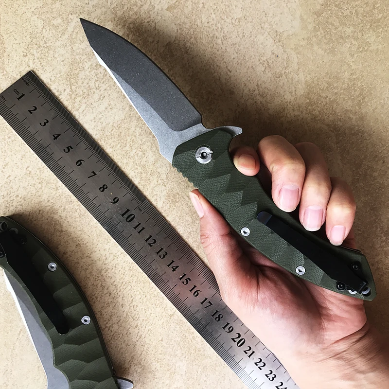 GEMOTU G10 3D Ручка D2 стальное лезвие Высокое качество Открытый Отдых EDC инструмент