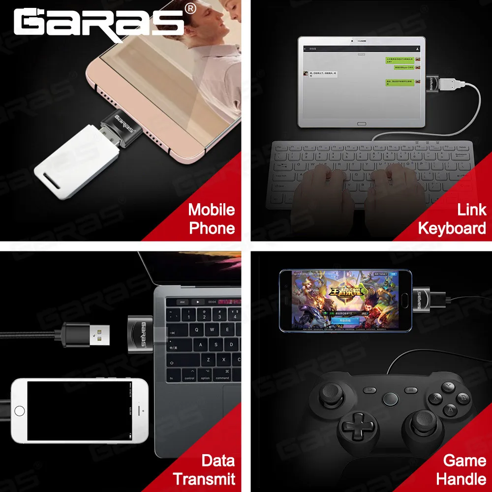GARAS OTG Тип C/Тип USB C адаптер типа конвертер Type Micro адаптер|micro usb otg converter|otg adapterotg adapter