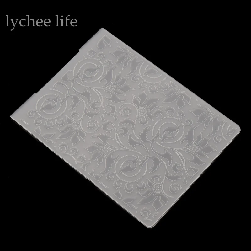 Lychee 1 шт. пластиковая папка с тиснением для скрапбукинга DIY альбом карта