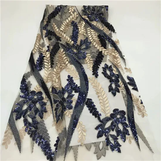 

yellow Nigerian French Lace Fabrics 2019 African Tulle Lace Fabric High Quality African Lace 3D Embroidered Wedding Fabric