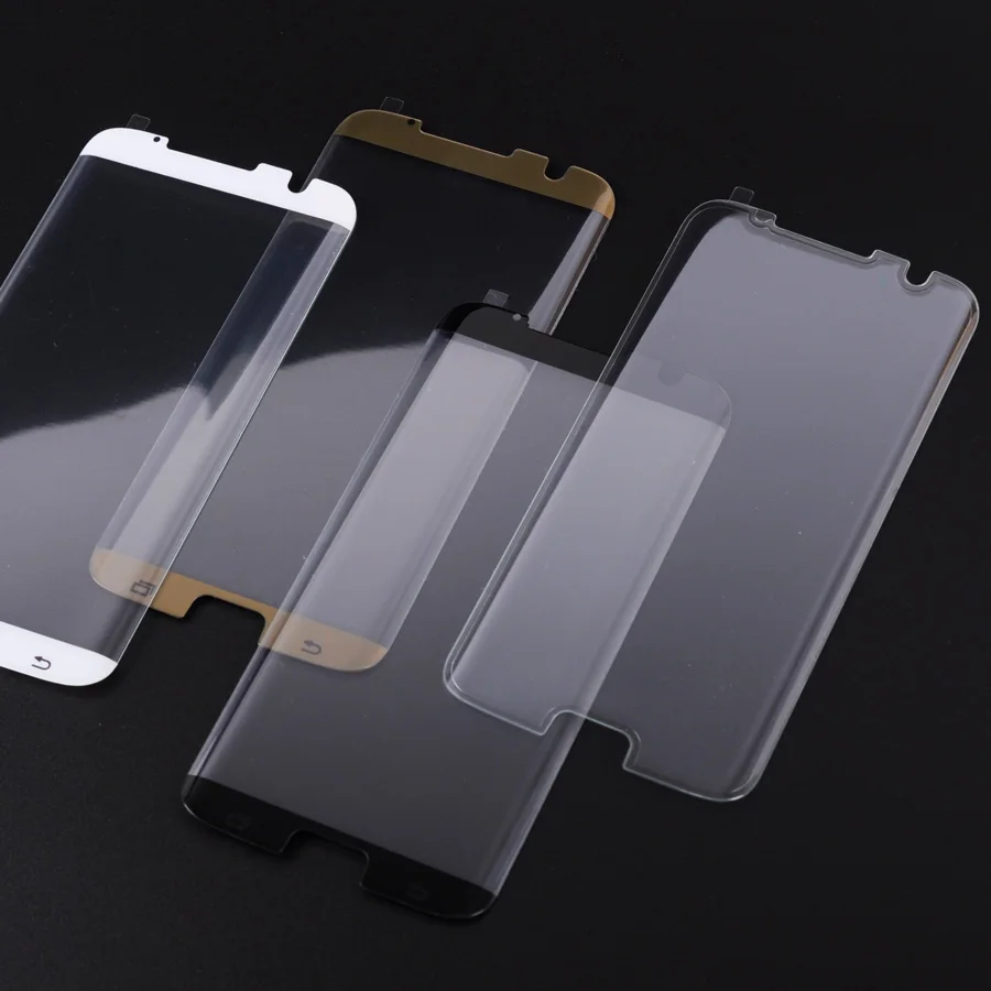 Закаленное стекло LANCASE для Samsung Galaxy S7 Edge защита экрана 9H 3D полное покрытие круглая