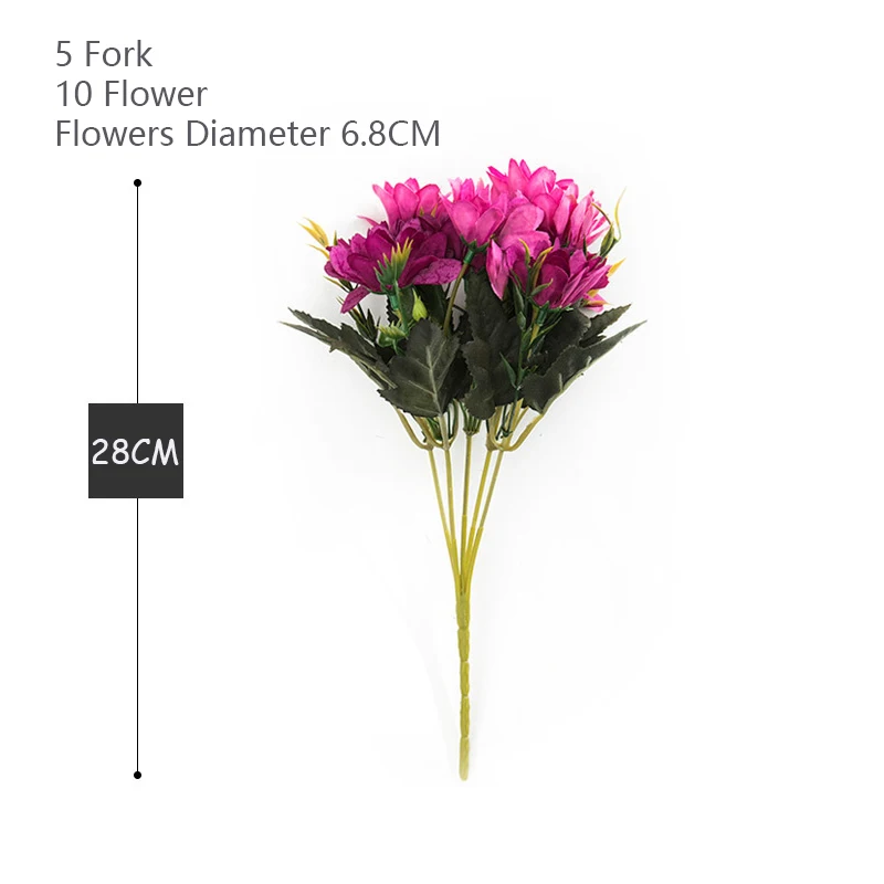 10 головок/пачка шелковая Маргаритка искусственные цветы для свадьбы украшения