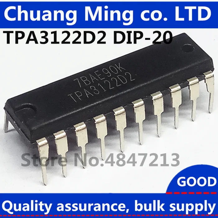 Free Shipping 2pcs/lots TPA3122D2N TPA3122D2 TPA3122D TPA3122 3122D2N 3122 DIP20