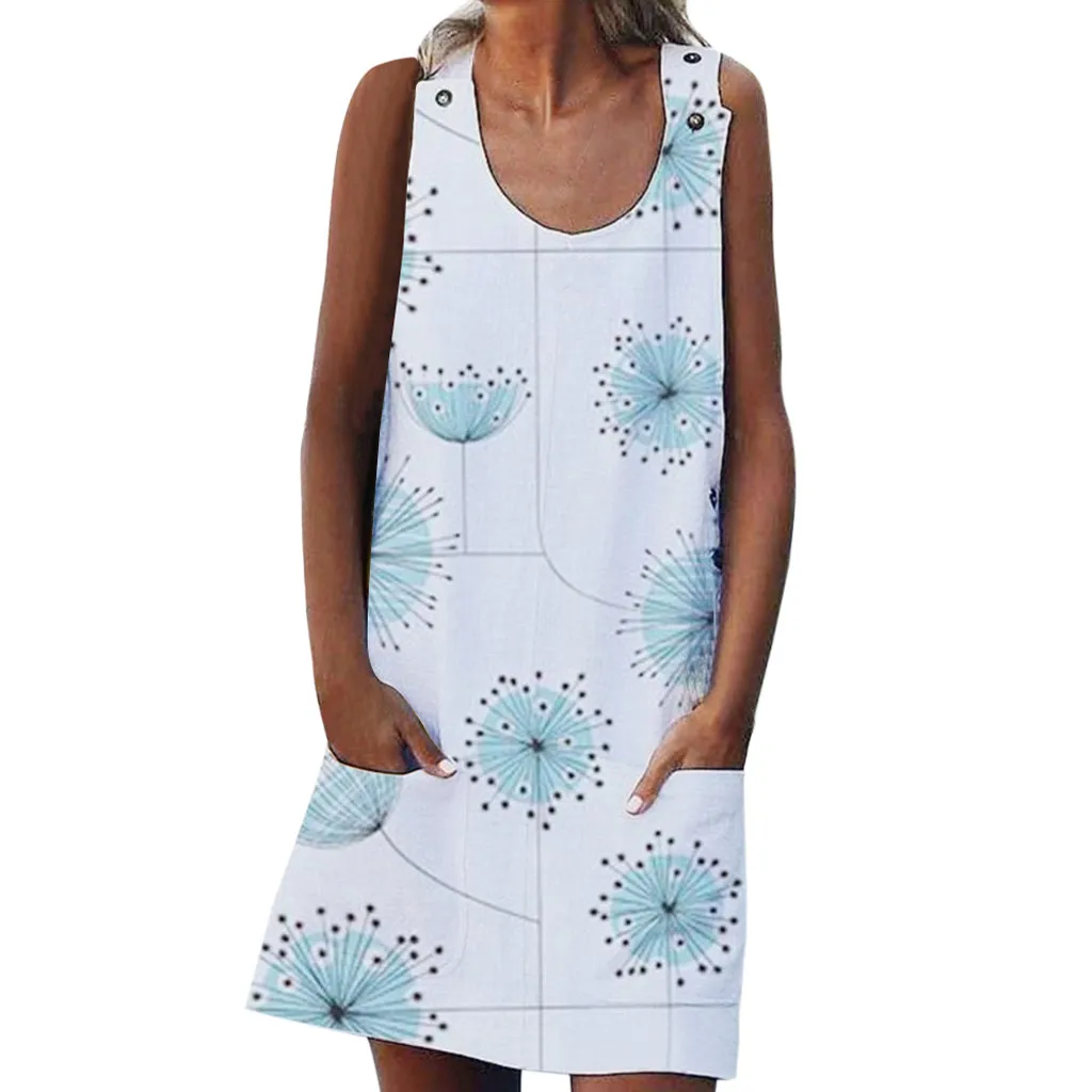 Одежда высшего качества для женщин печатных повседневное Boho летние принты