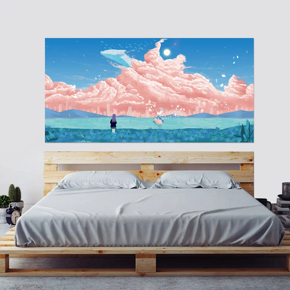 Наклейки на стену с изображением мультяшных людей и влюбленных Большого Белого