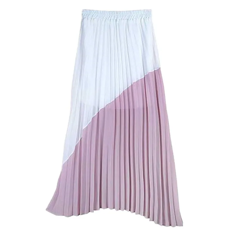 2019 летняя новая Корейская хитовая цветная шифоновая Женская юбка феи с высокой