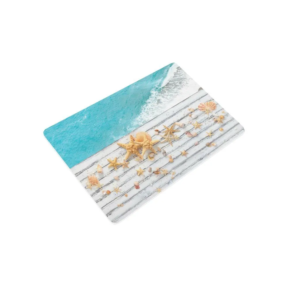 Пляжный нескользящий дверной коврик домашний декор морская звезда раковина на