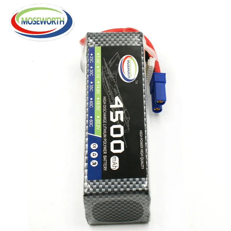 Графеновый LiPo 6S 22 2 V 60C 4500mAh RC Аккумулятор для радиоуправляемого самолета Aircrft