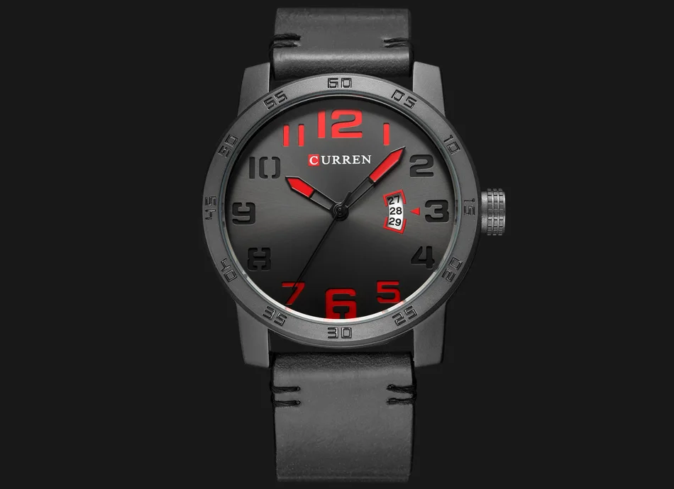 CURREN 8254 новые роскошные Брендовые мужские кварцевые часы модные мужские спортивные часы мужские армейские военные кожаные Наручные часы Reloj Hombre