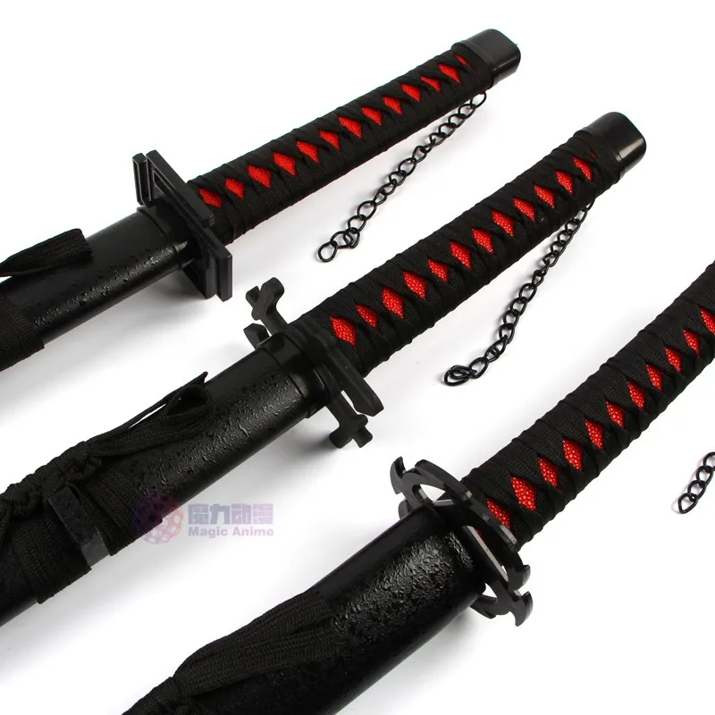 Bleach Kurosaki Ichigo Katana Аниме Косплей деревянный меч лезвие ножа оружие косплей реквизит для Хэллоуина Карнавал вечерние мероприятия