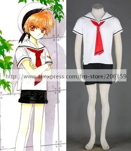 Костюм для мальчиков Cardcaptor Sakura Tomoe униформа учеников начальной школы |