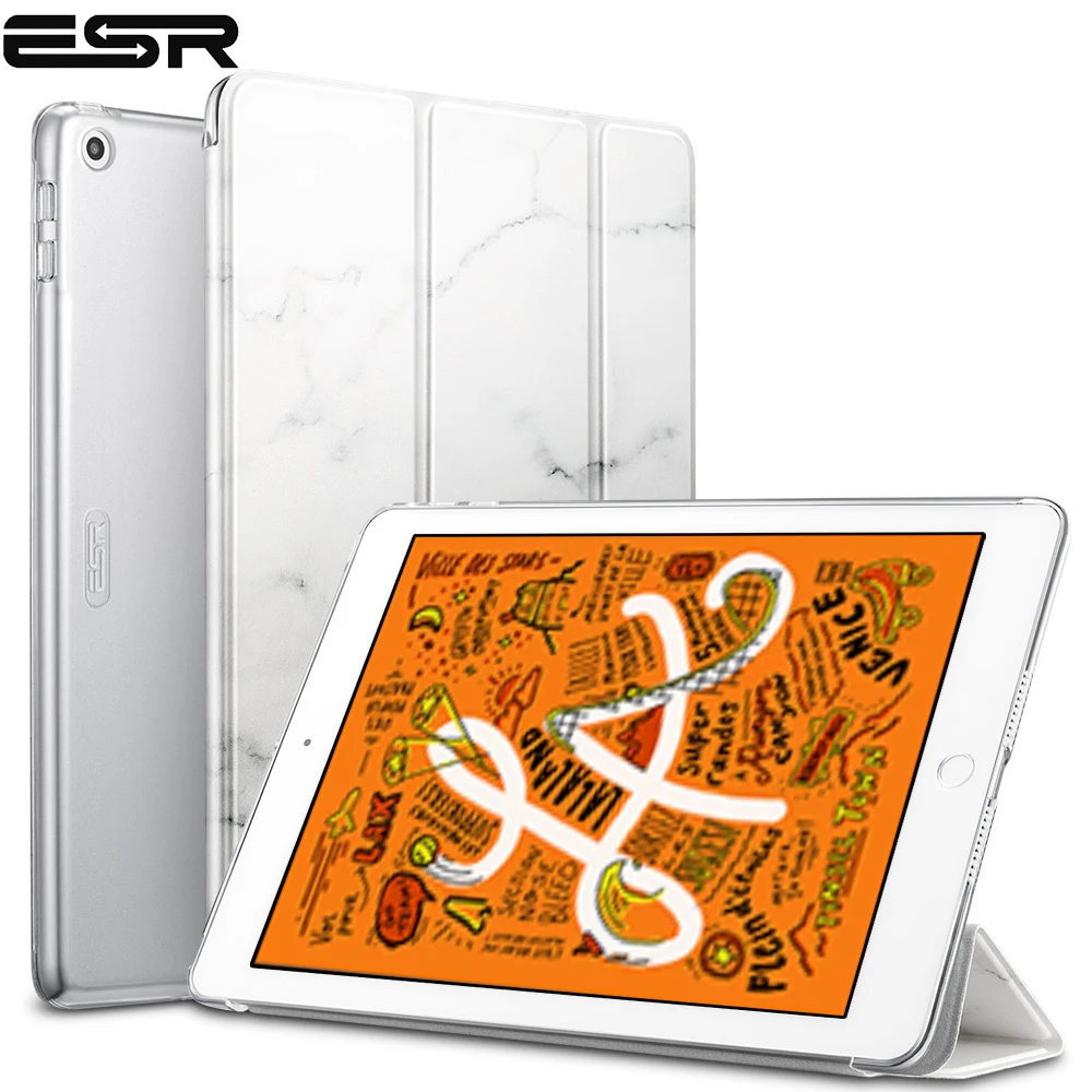Чехол ESR для iPad mini 5 2019 мраморный тройной складной чехол жесткая задняя крышка