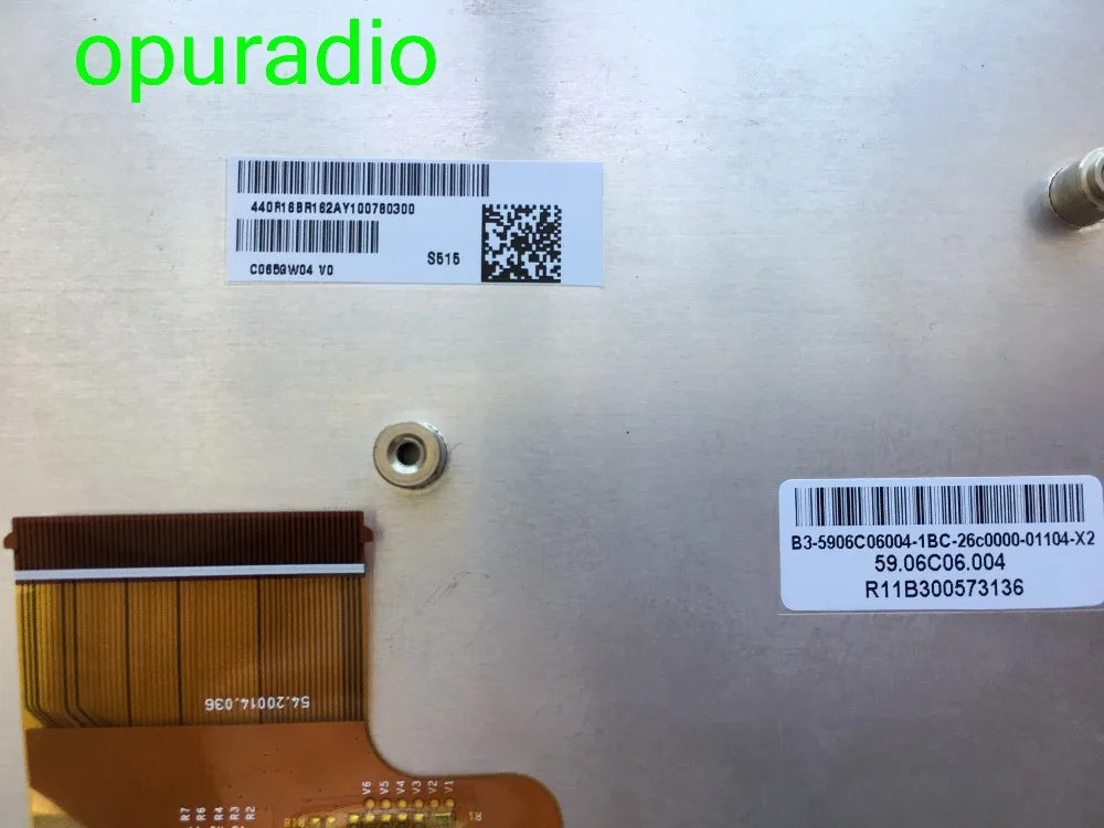 Оригинальный Новый AUO 6 5 дюймовый ЖК дисплей C065GW04 V0 панель экрана для Aud i