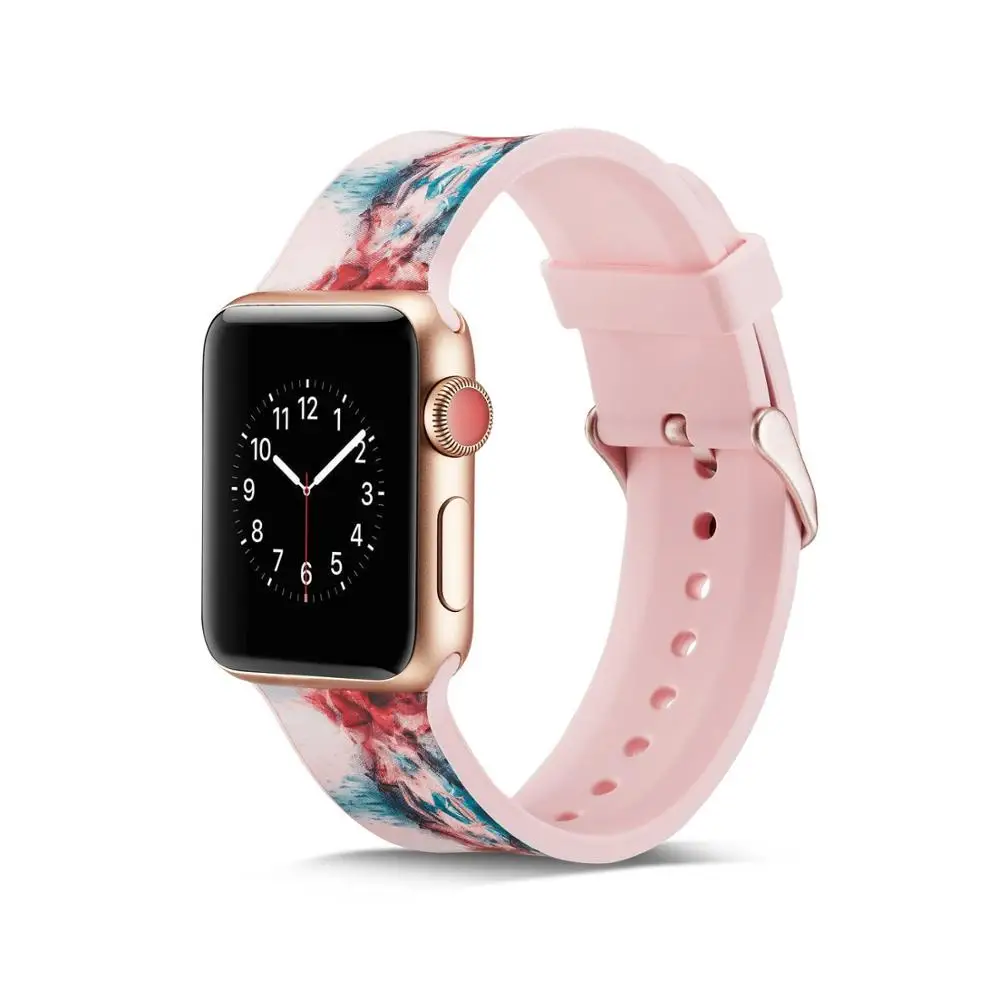 Ремешок силиконовый для Apple Watch 38 мм 40 42 44 мм|Ремешки часов| |