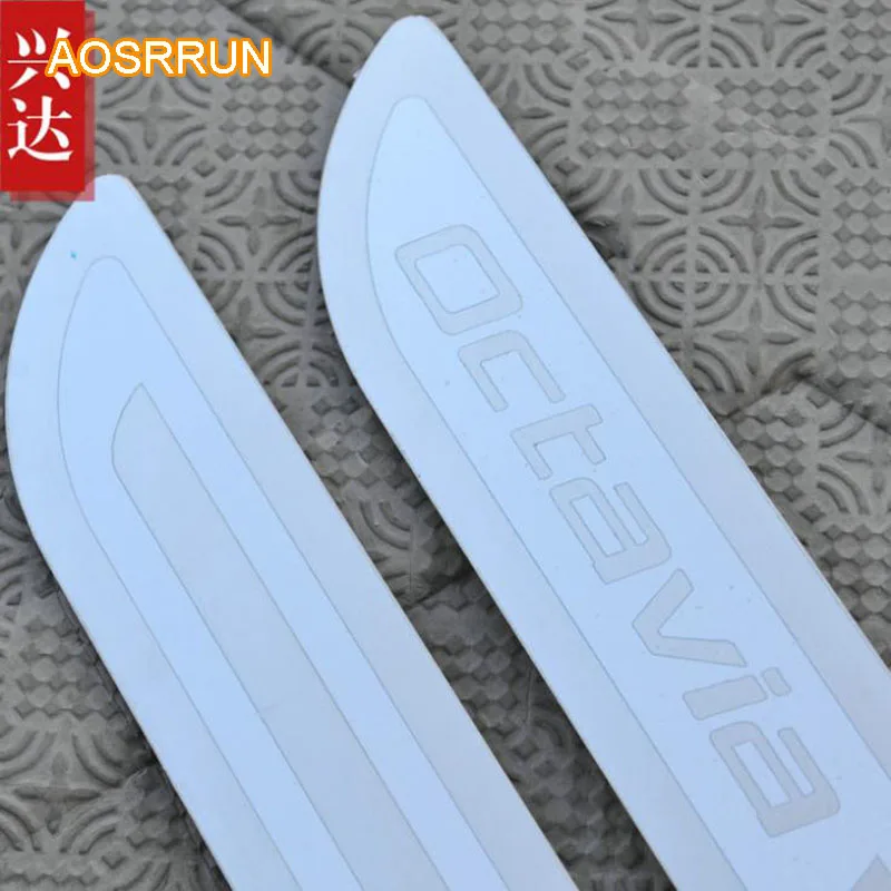 AOSRRUN Новый нержавеющий порог Накладка автомобильные аксессуары для Skoda Octavia A5 A7 2008